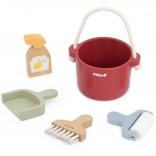 Houten schoonmaakset met emmer en accessoires POLARB van VIGA