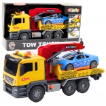 Interactive Tow Truck with Crane and Sports Car