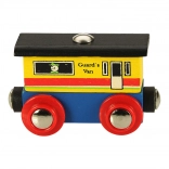 Wagon en bois BIGJIGS RAIL pour circuit de train