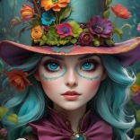 Legpuzzel Meisje met hoed 1000 stukjes BLUEBIRD