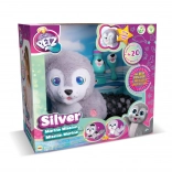 Interactieve pluchen zeehond Silver