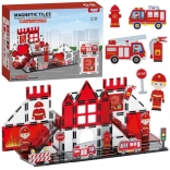 Woopie magnetische bouwset 3D Brandweer 48 stuks