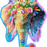 Puzzle en bois Éléphant élégant par WOODEN CITY, 250 pièces