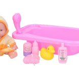 Baby with Bathtub Set