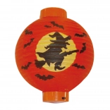 Decoratieve lampion heks Halloween 20 cm op batterijen