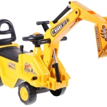 Loopfiets – graafmachine met grote laadschop en potje