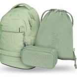 Ensemble pour écoliers BAAGL Skate Max Menthe : sac à dos, trousse, sac