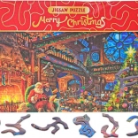 Puzzel Merry Christmas – Bij de Kerstman thuis, 468 stukjes