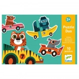 Puzzle Duo Voitures de Course
