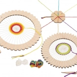 Goki knitting set with round frames and flower loom