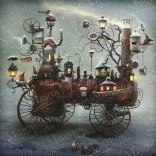 Puzzle Große Schneefahrt 1023 Teile