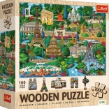 Puzzle en bois Lieux célèbres de France 1000 pièces