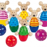 Set de bowling de petites souris pour enfants