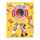 Cahier créatif empreintes colorées MINNIE avec peintures au doigt 23 × 30 cm