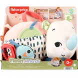 rhinocéros en peluche d’activité fisher-price planet friends pour jeu sensoriel