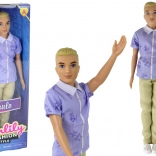 Boy doll Paolo with blond hair and a shirt