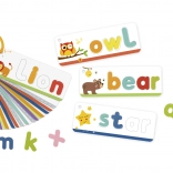 Tooky Toy alphabet Montessori – ensemble de cartes et de lettres pour l’apprentissage des mots, 57 pièces