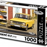 Puzzel Retro-auto Moskvitsj 412 (1974) 1000 stukjes