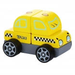 Taxi Car Wooden Puzzle 5 Pieces