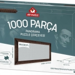 Brown puzzle frame 96x34 cm