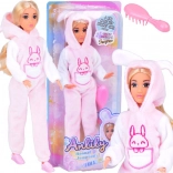 ANLILY Doll in Bunny Pajamas with Hairbrush