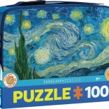 Puzzle in Snackbox – Sternennacht 100 Teile EUROGRAPHICS