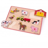 Puzzle encastrable Ferme Bigjigs Toys