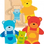 Puzzle en bois multi-couches OURS de GOKI