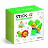 Jeu de construction magnétique Stick-O Amis de la forêt, 16 pièces