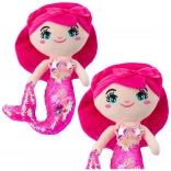 Pink Plush Mermaid with Sequin Tail 30 cm