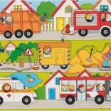 GOKI puzzle en bois - Sur la route