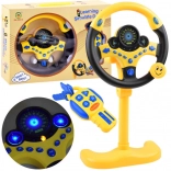 Interactive steering wheel on stand + remote button sounds ZA3965