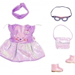 Baby Born jurk voor 43cm pop - Set voor verjaardagspartij
