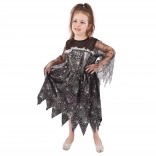Kids' Witch Costume with Spiderweb, 6–8 Years