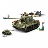 Sluban Army middelzware tank 2-in-1 en luchtafweerkanon bouwset