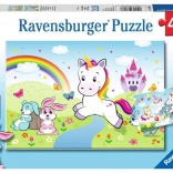 Puzzle RAVENSBURGER fairytale unicorn 2×24 pieces