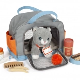chat en peluche avec kit de soins small foot