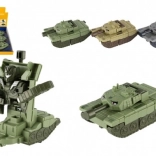 Transformerende tank/robot van plastic 14 cm op traagheidsmotor