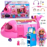 Pink Rainbow Jet BARBIE Extra Fly Minis with Pilot