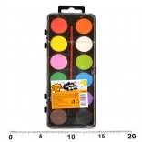 Aquarelles 12 couleurs avec pinceau