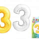 Inflatable Balloon Shaped as Number 3