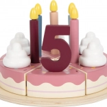 gâteau d’anniversaire en bois à découper small foot Tasty