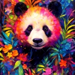 Puzzle Verspieltes Pandajunges 1000 Teile
