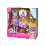 Evi Love vélo ourson avec panier et petit ours en peluche