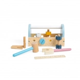 Bigjigs Toys set d’outils en bois dans une caisse