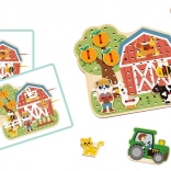 2Kids Toys Jeu d’enfilage Ferme