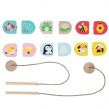 Cubika Waar wonen we – houten rijgset voor kinderen