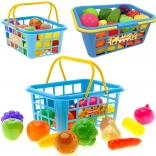 Plastic shopping basket with fruit and vegetables CASDON 21 cm