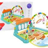 Kleurige multifunctionele babygym-mat met pianotje