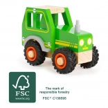 Small Foot Wooden Tractor Green